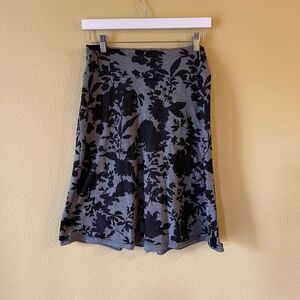 Dakini Floral Midi Casual Skirt, Size XS‎